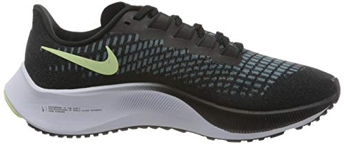 Nike Wmns Air Zoom Pegasus 37, Zapatillas para Correr Mujer, Black Glacier Ice Barely Volt White, 36.5 EU