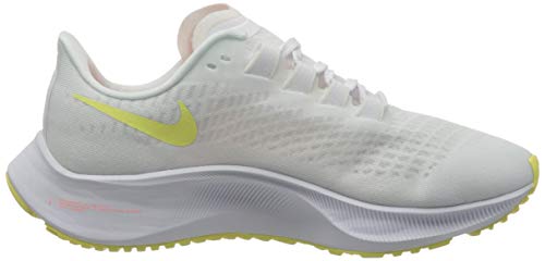 Nike Wmns Air Zoom Pegasus 37, Zapatillas para Correr Mujer, White Lt Zitron BRT Mango, 37.5 EU
