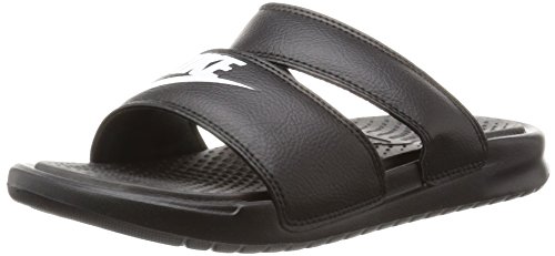 Nike Wmns Benassi Duo Ultra Slide, Chanclas para Mujer, Negro (Black/White 010), 43 EU