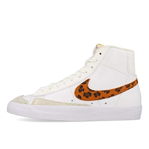 Nike WMNS Blazer Mid '77 SE - Chaqueta para mujer, diseño de leopardo, color blanco, blanco y blanco, color Blanco, talla 41 EU
