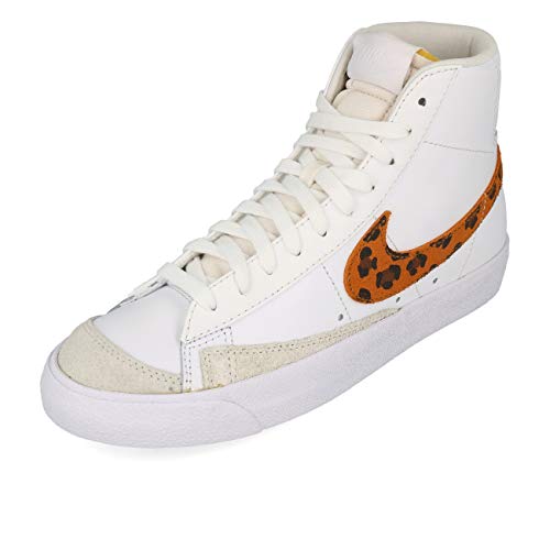 Nike WMNS Blazer Mid '77 SE - Chaqueta para mujer, diseño de leopardo, color blanco, blanco y blanco, color Blanco, talla 41 EU