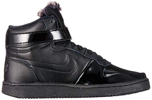 Nike Wmns Ebernon Mid Prem, Zapatos de Baloncesto Mujer, Negro (Black/Black 001), 38.5 EU
