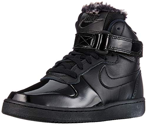 Nike Wmns Ebernon Mid Prem, Zapatos de Baloncesto Mujer, Negro (Black/Black 001), 38.5 EU