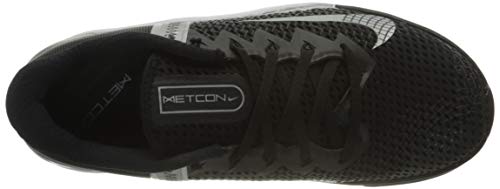 Nike Wmns Metcon 6, Zapatillas Deportivas Mujer, Black Mtlc Silver Mtlc Silver, 37.5 EU