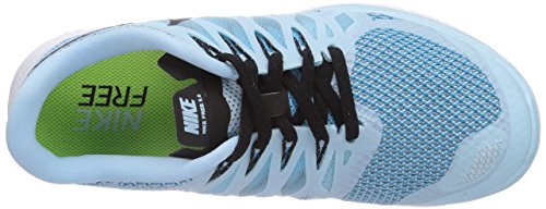 Nike Wmns Nike Free 5.0 - Zapatillas para correr para mujer, Azul - Blau (Ice Cube Blue/Black-Clearwater 402), 38