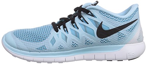 Nike Wmns Nike Free 5.0 - Zapatillas para correr para mujer, Azul - Blau (Ice Cube Blue/Black-Clearwater 402), 38