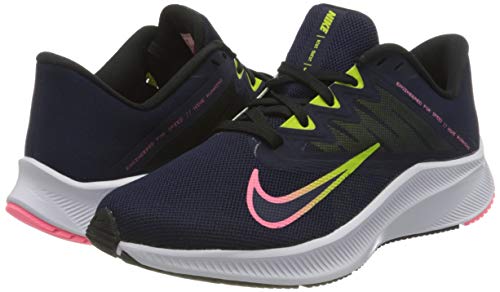 Nike Wmns Quest 3, Zapatillas para Correr Mujer, Blackened Blue Sunset Pulse Black Cyber, 39 EU