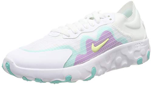 Nike Wmns Renew Lucent, Zapatillas de Running Mujer, Blanco (White/Luminous Green/Aurora Green/Hyper Violet 100), 38.5 EU