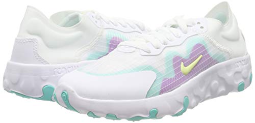 Nike Wmns Renew Lucent, Zapatillas de Running Mujer, Blanco (White/Luminous Green/Aurora Green/Hyper Violet 100), 42 EU