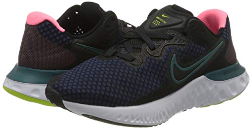Nike Wmns Renew Run 2, Zapatillas para Correr Mujer, Black Blackened Blue Dk Teal Green Sunset Pulse Cyber, 38 EU