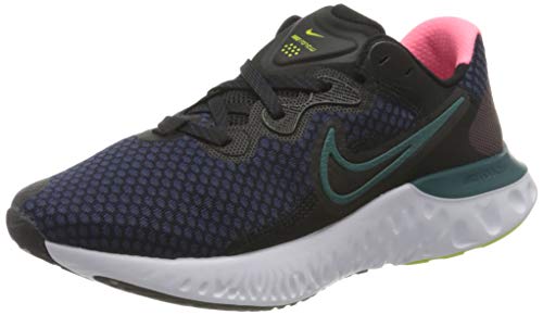 Nike Wmns Renew Run 2, Zapatillas para Correr Mujer, Black Blackened Blue Dk Teal Green Sunset Pulse Cyber, 38 EU