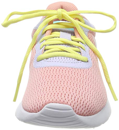 Nike Wmns Tanjun, Zapatillas de Running Mujer, Rosa (Bleached Coral/White/Amethyst Tint/Lt Aqua/Luminous Green 608), 36.5 EU