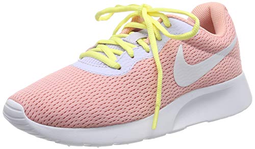 Nike Wmns Tanjun, Zapatillas de Running Mujer, Rosa (Bleached Coral/White/Amethyst Tint/Lt Aqua/Luminous Green 608), 36.5 EU
