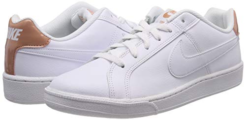 Nike Women's Court Royale Shoe, Zapatillas de Gimnasia Mujer, Multicolor (White/White/Rose Gold 116), 36 EU