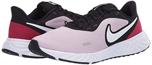 Nike Women's Revolution 5, Zapatillas de Running Mujer, Iced Lilac White Black Noble Red Pistazie Frost, 38.5 EU