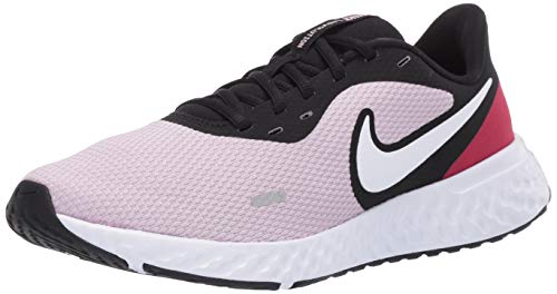 Nike Women's Revolution 5, Zapatillas de Running Mujer, Iced Lilac White Black Noble Red Pistazie Frost, 38.5 EU