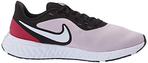 Nike Women's Revolution 5, Zapatillas de Running Mujer, Iced Lilac White Black Noble Red Pistazie Frost, 38.5 EU