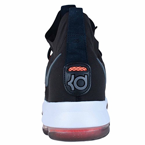 Nike Zoom KD9 Elite zapatos de baloncesto para hombre 878637-010_9.5 - Negro/Blanco/Gris Oscuro-Hyper Naranja