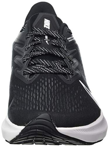NIKE Zoom Winflo 7, Running Shoe Hombre, Black White Anthracite, 43 EU