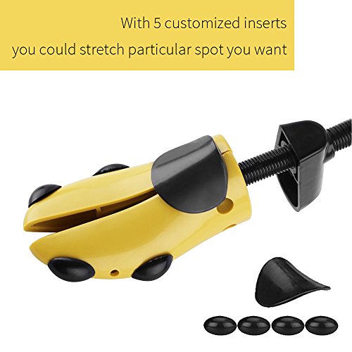 Nincha profesional estirador de zapatos de plástico duro árbol de zapato, longitud ajustable, la anchura de horma de zapato durable para hombres y mujeres (hombres 41-47 EU)