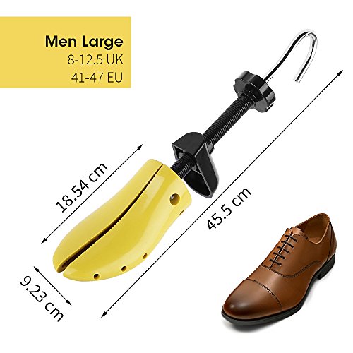 Nincha profesional estirador de zapatos de plástico duro árbol de zapato, longitud ajustable, la anchura de horma de zapato durable para hombres y mujeres (hombres 41-47 EU)