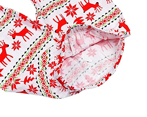 Niños Bebés y Niños, Stillshine - Xmas Kids Set de Pijamas de Navidad Santa Claus Ropa de Cama de Algodón de Dibujos Animados de Manga Larga (2Y-90cm,Alce Rojo)