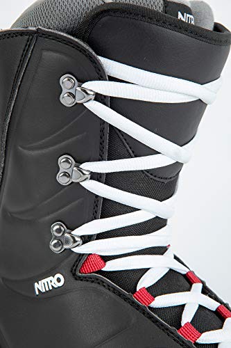Nitro Snowboards Flora STND '20 All Mountain Freestyle Lacing - Botas de Snowboard para Mujer, Color Negro, Talla 27,5
