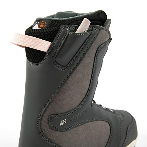 Nitro Snowboards Flora TLS Botas de Snowboard, Mujeres, Charcoal-Wht-Rose, 265