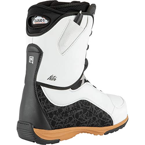 Nitro Snowboards Futura TLS Botas de Snowboard, Mujeres, White-Black-Gum, 280