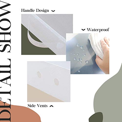 NLRHH 5 unidades de almacenamiento para botas altas hasta la rodilla, apilables, transparentes, para botas altas, 5 unidades