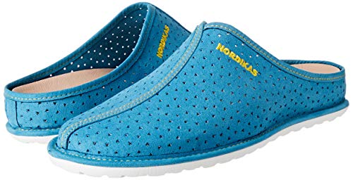 Nordikas Tex, Pantuflas Mujer, Turquesa, 36 EU