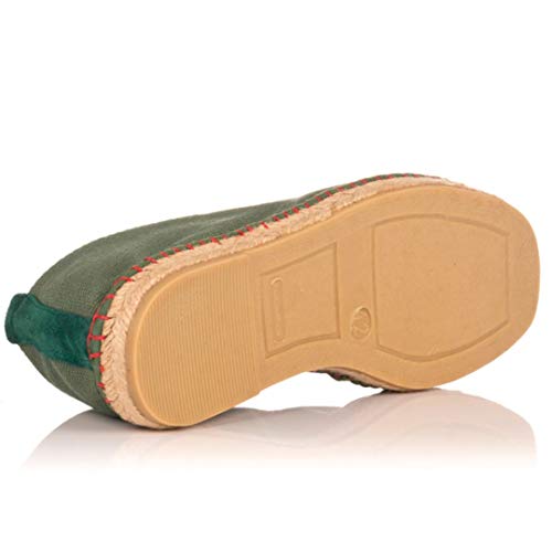 NORTEÑAS 16-570 Alpargatas DE Yute para Hombre - Lona para: Hombre Color: Kaki Talla: 40