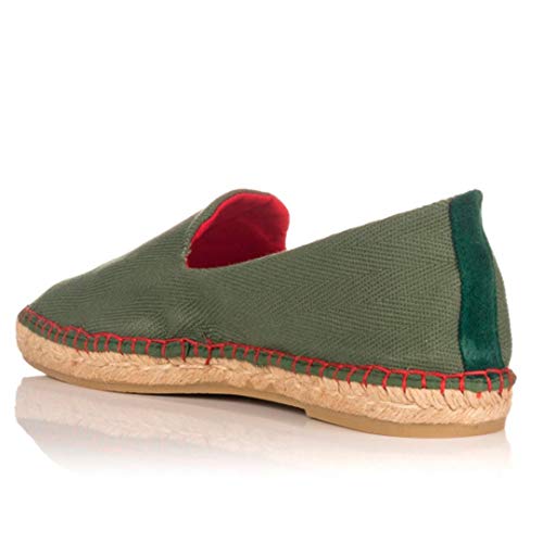 NORTEÑAS 16-570 Alpargatas DE Yute para Hombre - Lona para: Hombre Color: Kaki Talla: 40