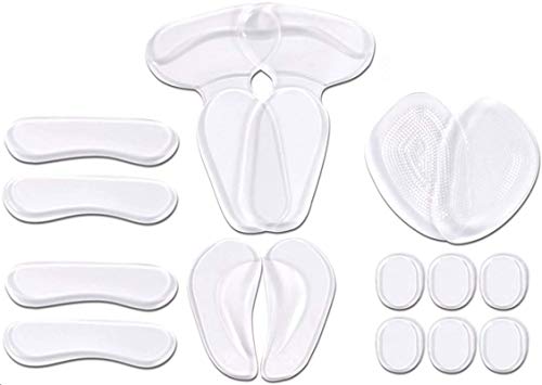 Novata 8 Pares Talón de Zapato Plantilla de Silicona Invisible autoadhesivo suave Foot Care Protector Plantilla Liner Zapatos