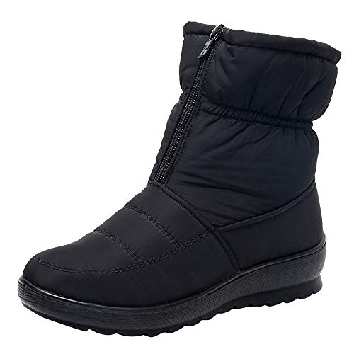 OHQ Botas De Nieve Mujer Invierno Impermeables Botines Cortas Calzado Zapatos Negro Rojo Beige Azul Botas Martin Mujeres