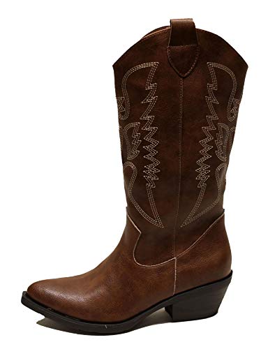 Olivina Tejana Country para Mujeres, Talla 37, Color Cuero