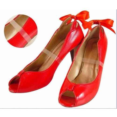 Omkuwl 1 Pares de Correas de Zapatos Transparentes para la celebración de Zapatos Sueltos Que Bailan Tacones Altos Mulas