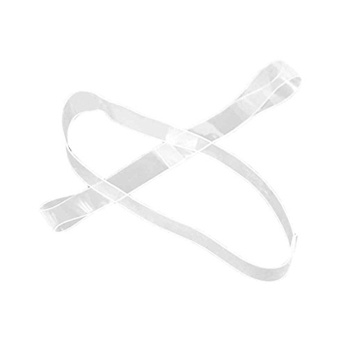 Omkuwl 1 Pares de Correas de Zapatos Transparentes para la celebración de Zapatos Sueltos Que Bailan Tacones Altos Mulas