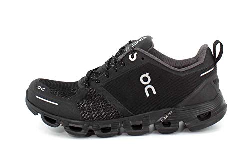 On-Running Cloudflyer - Tenis de correr impermeables para hombre, color negro, negro (Negro Lunar), 37.5 EU