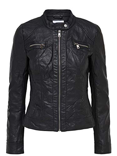 Only Bandit PU Biker chaqueta, Negro (Black C N 010), 38 (M) para Mujer