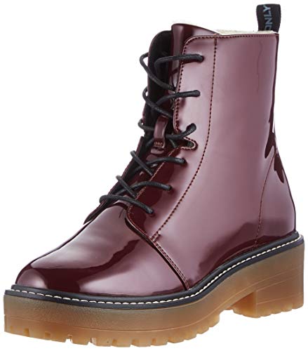 ONLY ONLBRANDY-6 Lace UP Winter Boot, Botas Mujer, Granate, 37 EU