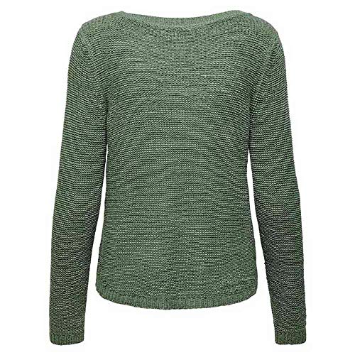 Only ONLGEENA XO L/S Pullover KNT Noos Suter Pulver, Color Verde, S para Mujer