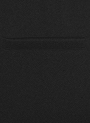 oodji Ultra Mujer Pantalones de Tejido Texturizado con Inserciones, Negro, XS