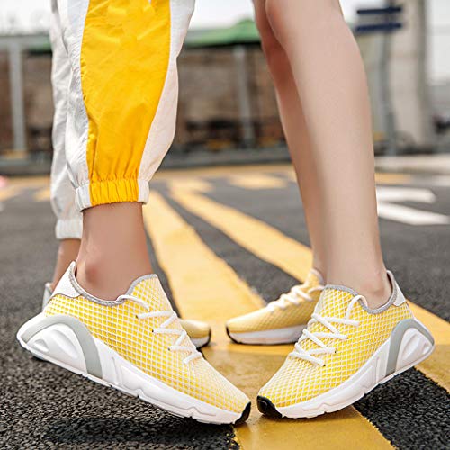 OPAKY Moda Pareja Malla Transpirable Antideslizante Usar Zapatos para Correr Zapatos Casuales Zapatillas de Deporte Respirable para Correr Deportes Zapatos Running Hombre Mujer