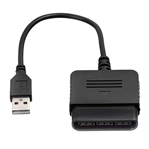 OSTENT PS1 PS2 a PC USB 2.0 Controlador Adaptador Convertidor Cable Compatible para Sony PS2 Controlador