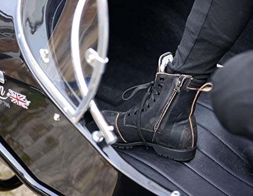 Oxford Botas de Moto Magdalen para Mujer, Impermeables, de Piel, Color marrón, EU 40