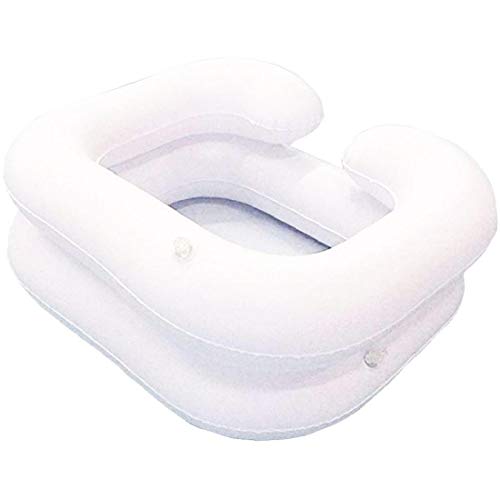Paciente Anciano Lavado De Cama Portátil Champú Cabello Lavabo Inflable Lavabo para Discapacitados Embarazo Fácil Paciente Postrado O Posquirúrgico En Cama,A