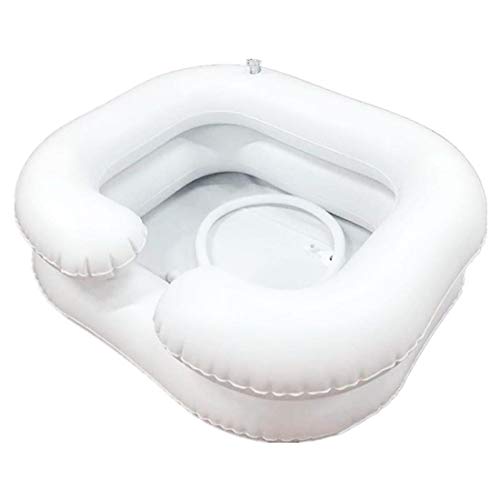 Paciente Anciano Lavado De Cama Portátil Champú Cabello Lavabo Inflable Lavabo para Discapacitados Embarazo Fácil Paciente Postrado O Posquirúrgico En Cama,A