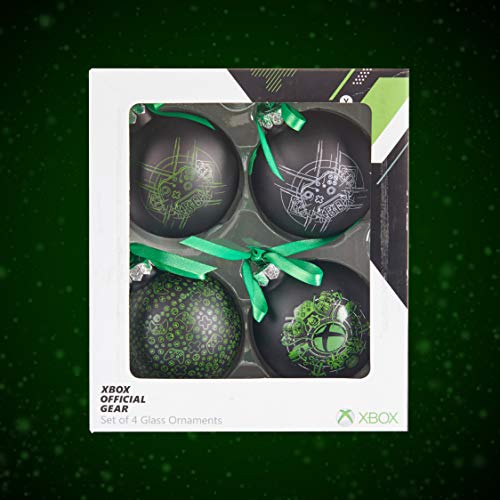 Paladone - Adornos de Navidad para Xbox (4 Unidades) diseño de Xbox (PP6463XB)