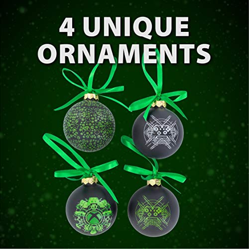 Paladone - Adornos de Navidad para Xbox (4 Unidades) diseño de Xbox (PP6463XB)